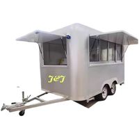 Vélo à glaces en acier inoxydable Hummingbird, stand de hot-dogs, stand de nourriture italienne, camion de nourriture, kiosque à jus et café, pizzeria
