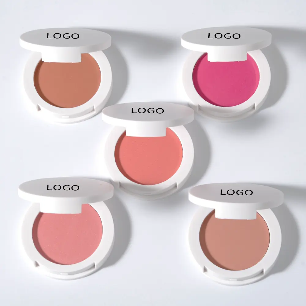 12 Farben Private Label Vegan Grausamkeit Free Blush Makeup Shimmer Face Blush Powder Großhandel