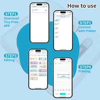 Imprimante d'étiquettes d'expédition à code-barres X323 avec code QR pour les autocollants d'envoi de vêtements, mini-étiqueteuses pour téléphone/PC en stock