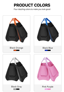 Aletas Cortas de Silicona Ecológicas Profesionales, Nuevas Aletas de Buceo Tipo Pata de Pato, Equipo de Entrenamiento de Natación Estilo Libre - Product Image 4