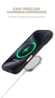 Coque de téléphone vierge à double rainure pour iPhone 17 Pro Max, en PC et TPU 2-en-1, matériau DIY, compatible avec la charge magnétique
