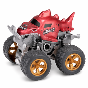 Coche <span class=keywords><strong>de</strong></span> juguete <span class=keywords><strong>de</strong></span> inercia doble <span class=keywords><strong>de</strong></span> tiburón monstruo realista, <span class=keywords><strong>de</strong></span> gran venta al por mayor, con neumáticos grandes y texturizados, para niños - Product Image 3