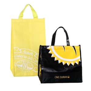 Non Woven Insulated Cooler Bag Food Storage Customizable Color Size With Aluminum Foil Lining For Takeaway - Product Image 4