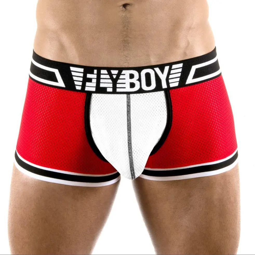PATON Mesh nylon custom logo sports sets fashionable bokser male panties men couple underwear boxer brief trunks
