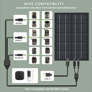 Tactacam Trail Camera 'S X X Pro 3.0 X Gen 2.0 3.0 Met 8W Zonnepaneel En 12000Mah Oplaadbare Lithiumbatterij Op Voorraad - Product Image 4