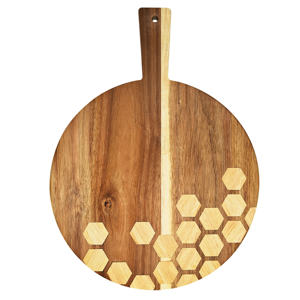 Controsoffitto tagliare il <span class=keywords><strong>pane</strong></span> di carne di salumi che serve circolare cerchio rotondo formaggio Paddle tagliere in legno di Acacia buccia per <span class=keywords><strong>Pizza</strong></span> - Product Image 1