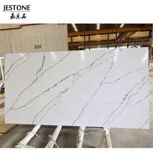 Losa de <span class=keywords><strong>cuarzo</strong></span> Calacatta para encimera, <span class=keywords><strong>precio</strong></span> de fábrica de China, <span class=keywords><strong>cocina</strong></span> blanca personalizada CE, encimera de <span class=keywords><strong>cocina</strong></span> de piedra de <span class=keywords><strong>cuarzo</strong></span> moderna, Jestone - Product Image 3