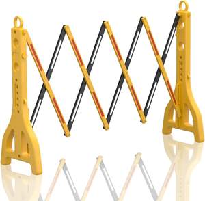 Barriera di recinzione retrattile per la sicurezza del traffico riempita d'acqua barricate di traffico regolabili barriera - Product Image 1