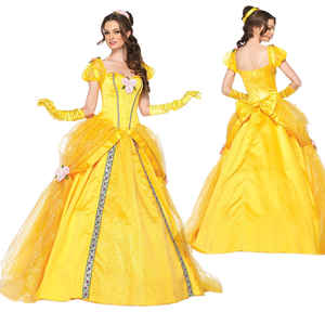 Disfraz de Halloween de Princesa, Vestido de Bella y la Bestia para Adultos, Anime - Product Image 1