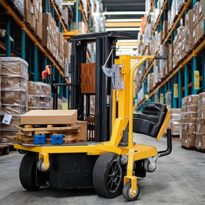 Chariot à fûts semi-électrique en acier personnalisé en usine, capacité <span class=keywords><strong>de</strong></span> charge <span class=keywords><strong>de</strong></span> 250 kg, 350 kg, 400 kg, pour le déplacement des fûts - Product Image 6