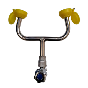 Yuexiang industriel 304 acier inoxydable Double robinet de laboratoire mural Simple collyre produit de sécurité de rinçage d'urgence - Product Image 3