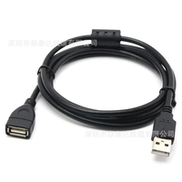 Cable de Extensión USB 2.0 Seguro, Macho a Hembra, Carga Rápida de 3A, Transmisión de Datos de Alta Velocidad, Material de PVC para Computadora y Teléfono Móvil