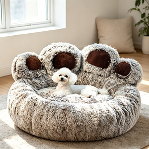 Cama para Perros con Forma de Pata de Oso, de Felpa Suave, Cálida para Invierno, Nido para Gatos, Colchoneta para Dormir para Mascotas, Sofá Cama para Perros y Gatos Medianos y Grandes - Product Image 2