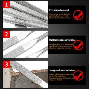 Herramienta profesional de pulido de precisión con punta de diamante electrochapada <span class=keywords><strong>para</strong></span> vidrio, cerámica, <span class=keywords><strong>piedra</strong></span> y carburo, <span class=keywords><strong>para</strong></span> trabajos artesanales. - Product Image 4