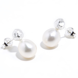 <span class=keywords><strong>Orecchini</strong></span> di gioielleria personalizzati con perle d'argento S925 popolari per le donne - Product Image 2