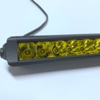 Mini barre lumineuse LED ambre fine, accessoires de voiture, barre lumineuse LED tout-terrain avec faisceau large et spot, simple rangée, 150W, 30 pouces pour VTT, UTV