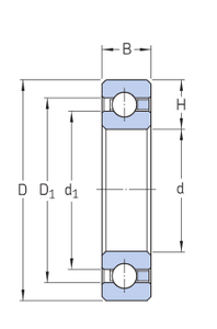 Chất lượng cao Robot Bóng mang bốn điểm mỏng góc liên hệ bóng mang ka030cp0/csca030 - Product Image 5
