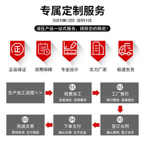 Cylindre hydraulique industriel de haute qualité 60T à bride supérieure noire, corps en acier moulé personnalisable, résistant aux hautes pressions - Product Image 2