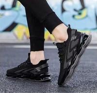 BAEWOON B35 Chaussures décontractées pour hommes en maille super respirante, toutes saisons, chaussures de sport tendance, chaussures de course en tissu tissé pour homme