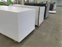 Lámina de Espuma de Cloruro de Polivinilo (PVC) Blanca de Alta Densidad, Puede Cortarse a Medida con Máquina, Proyectos de Bricolaje