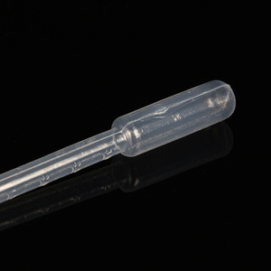 Kangzhijia Pipettes compte-gouttes en plastique Pasteur graduées jetables 1M 2M 3M 5M emballées individuellement pour usage en laboratoire - Product Image 1