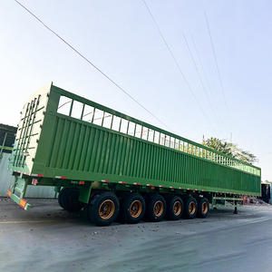 Oferta especial: Semirremolque de acero de 6 ruedas con plataforma y valla de 100-150 toneladas, procedente de China - Product Image 6