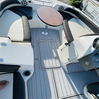 Tapis de pont en mousse EVA imitation teck pour plateforme de bain et cockpit de bateau 2021 Stingray 192 SC, style SeaDek MarineMat, auto-adhésif
