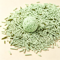 Litière pour chat en fibres de pois, litière agglomérante pour chat, faible teneur en poussière, biodégradable, agglomération rapide, jetable dans les toilettes, naturelle, pour animalerie