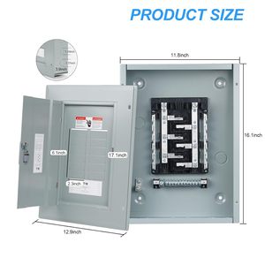 Panel de Distribución de Interruptores THQL/Caja de Distribución de Interruptores/<span class=keywords><strong>Centro</strong></span> de Carga Eléctrica de 125A con 8 Interruptores - Product Image 3