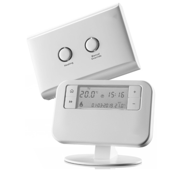 Wireless Programmable Room Thermostat OpenTherm RF Boiler Thermostat 7Day Programmable Heating Thermostat 230VAC Receiver IP30