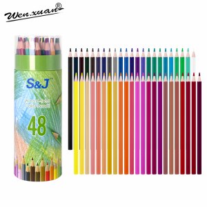 <span class=keywords><strong>12</strong></span>/18/24/36/48 Màu Tiêu Chuẩn Tái Chế Nhựa Bút Chì Thiết Lập Không Độc Hại Số Lượng Lớn Vẽ Bút Chì Cho Trẻ Em Màu - Product Image 1