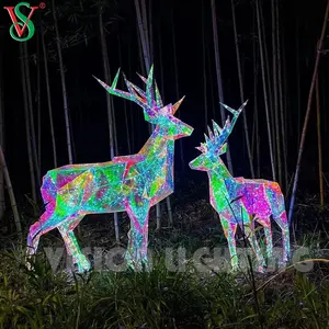 Natale fata ciondolo LED PVC palla stella luce per albero esterno appeso decorazione