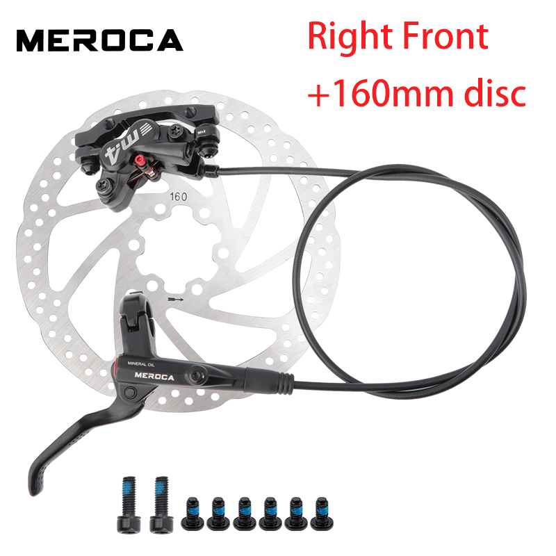 Black Right front with 160mm disc