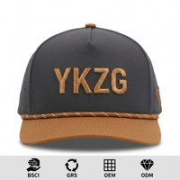 Casquette de golf personnalisée haut de gamme avec logo 3D en relief perforé au laser, certifiée GRS, fabricant OEM ODM, marge élevée, design artistique