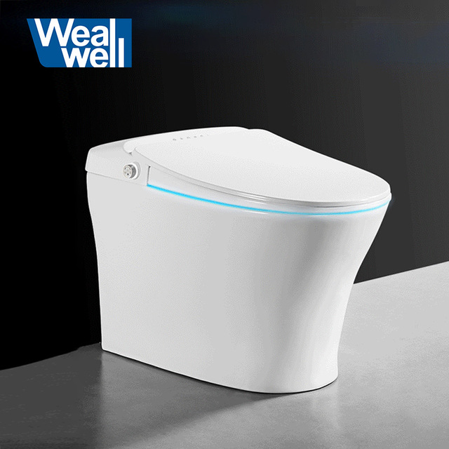 Wealwell One Piece Electronic Instant Heat Intelligent Bidet Automatic Flip Smart Toilet
