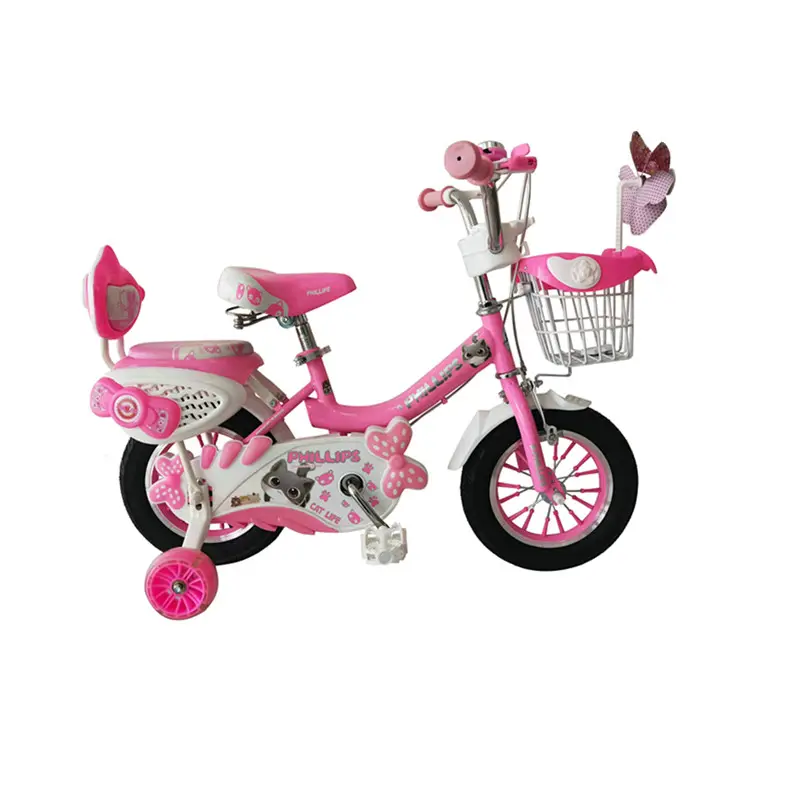 Beautiful Mini Kids Bike with Backrest Phillips bike 12" 16" 18" Kid Bicycle for 3 to 10 Years Colorful Spoke for Boys