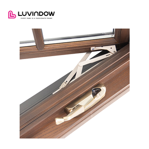 نافذة خشبية ذات طبقة سفلية قابلة للإمالة ومزودة بزجاج مغطى من الألومنيوم ذات جودة عالية ومصنوعة من الخشب ذات ملمس مزدوج ومزودة بزجاج - Product Image 5