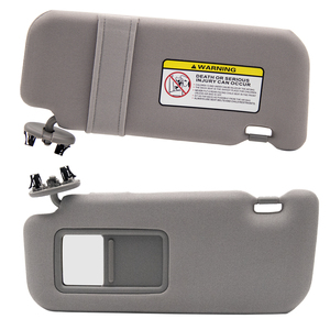 Pare-soleil Intérieur Pour Toyota Auris & Corolla (2008-2013) – Gris/Beige, Côté Conducteur Ou Passager – Anti-éblouissement Avec Miroir