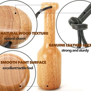 AliBall - Mazo de Béisbol de Madera, de Una Sola Pieza, de Madera Maciza, Resistente, Accesorio para Bate de Béisbol - Product Image 4
