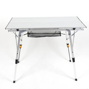 <span class=keywords><strong>Mesa</strong></span> de Camping Plegable Ligera de Aluminio con Patas Ajustables, <span class=keywords><strong>Mesa</strong></span> de Picnic Portátil para Exteriores, Playa, Barbacoa, Jardín, Senderismo - Product Image 3