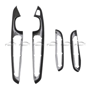 Accesorios Interiores para Automóvil de Fibra de Carbono para BMW E46 M3 2DR 1998-2004, Molduras para Manijas de Puerta Interiores, Estilo Automotriz - Product Image 5