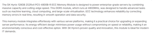 หน่วยความจำเซิร์ฟเวอร์ SK Hynix ของแท้ใหม่เอี่ยม 128GB DDR5 4800MHz RDIMM ECC  SK Hynix DDR5 128GB 4800 - Product Image 5