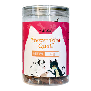 उच्च गुणवत्ता वाले 50 ग्राम फ्रीज-सूखे क्वेल पालतू जानवरों के लिए जैविक मांस सुरक्षित, थोक या ओएम उपलब्ध खाद्य बिल्ली - Product Image 2