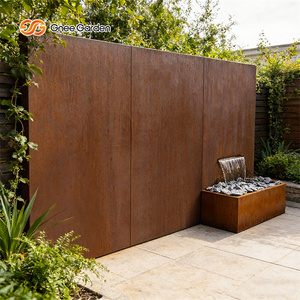 Fontaine de jardin en acier Corten résistant aux intempéries, rouge rouillé, personnalisable, décoration de jardin, facile à installer - Product Image 4