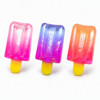 Jouets sensoriels anti-stress Kawaii en silicone souple et extensible en forme de bâtonnets glacés ou de crème glacée pour le bureau