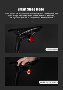 Luz Trasera LED para Bicicleta GACIRON LOOP-100 de Fibra de Carbono, Función de Frenado Inteligente para Ciclismo Nocturno, 100 Lúmenes, Impermeable, Magnética, 220+ - Product Image 6