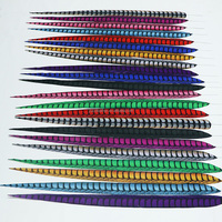 Plumes Longues de Faisan Lady Amherst Artificielles Teintes en Gros pour Décorations de Carnaval, Festival et Samba