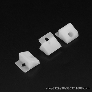 Clips de fixation en plastique pour panneau arrière d'armoire, plaque de pression triangulaire à 45 degrés, petit support d'angle mural - Product Image 4