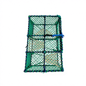 Piège à crabes et à homards en acier durable JINLONG avec cadre en acier et filet en PE pour la pêche en mer - Product Image 1