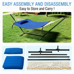 आउटडोर पिछवाड़े गार्डन हैममॉक स्टैंड पोर्टेबल के साथ समायोज्य हैममॉक स्टैंड पोर्टेबल - Product Image 6